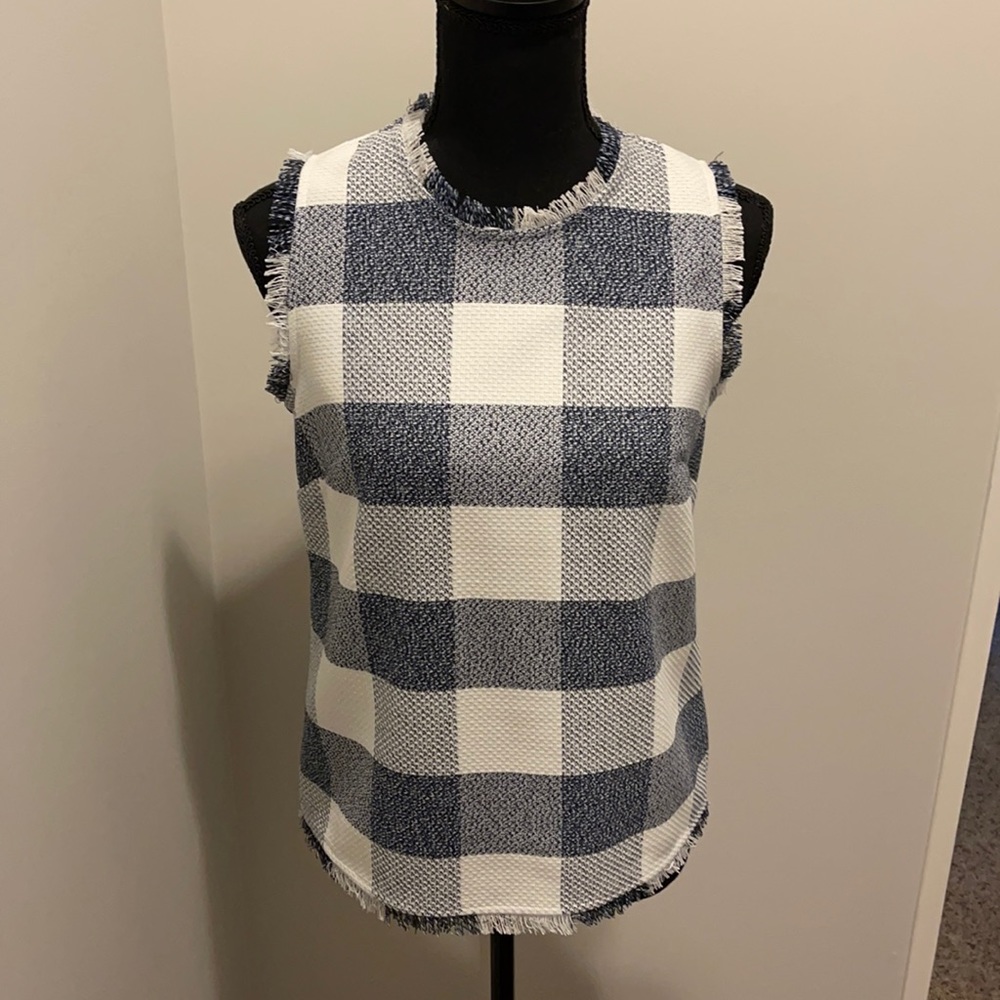 Banana Republic Blue and White Top